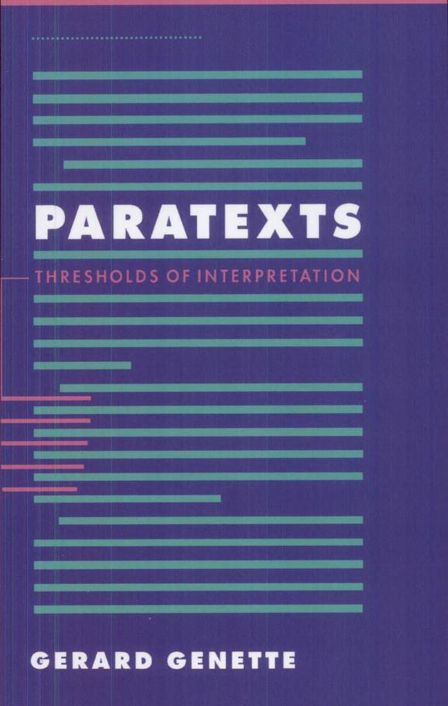 Cover of Paratexts