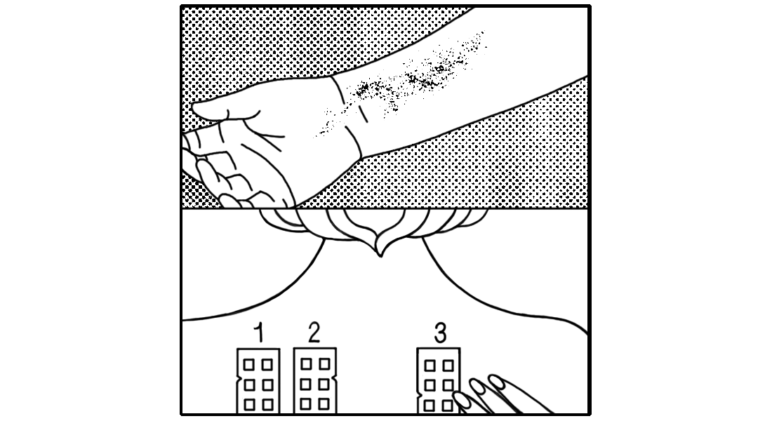 Comic strip depicting the discovery of infections and allergies.