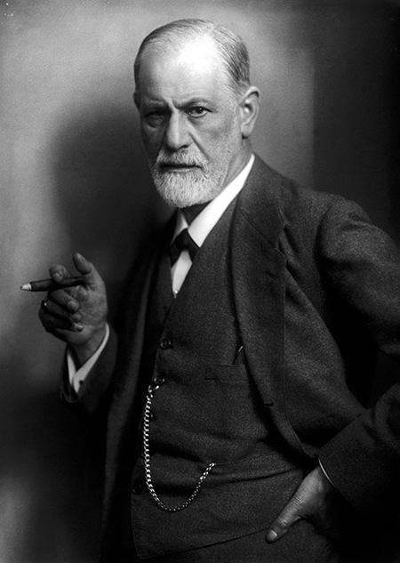 Sigmund Freud holding a cigar