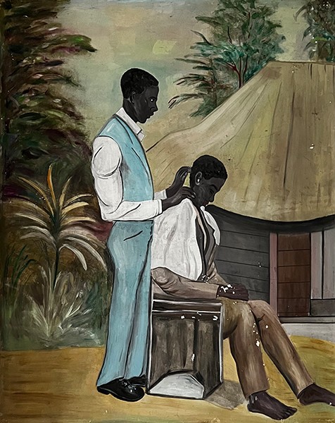 murals located in the old Rum factory in Basel depicting quotidian life in rural 19th century Jamaica