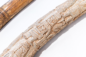 engraved elephant tusks from Benin 2 image small
