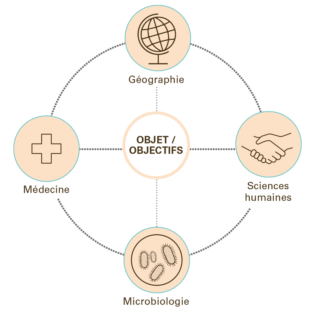 Une illustration montrant que, dans la recherche transdisciplinaire, l'objet devient un partenaire et qu'il existe un apprentissage mutuel entre le monde universitaire et les acteurs du monde réel.